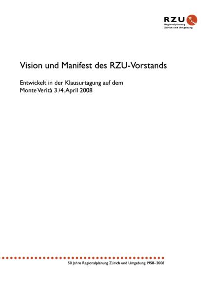 Vision und Manifest des RZU-Vorstands